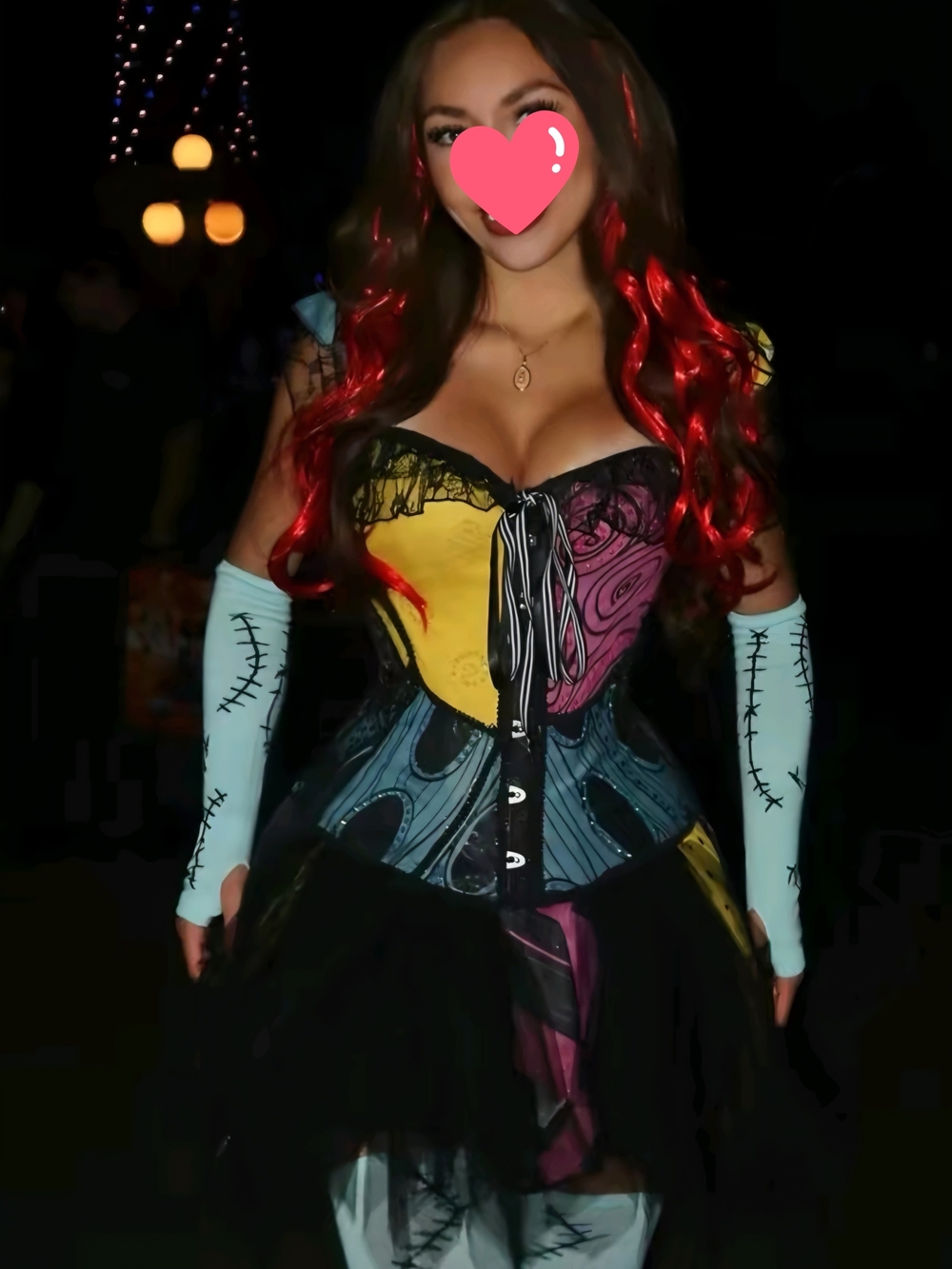 Disney Nightmare Before Christmas Sally Cosplay Custom Corset And Tutu Skirt